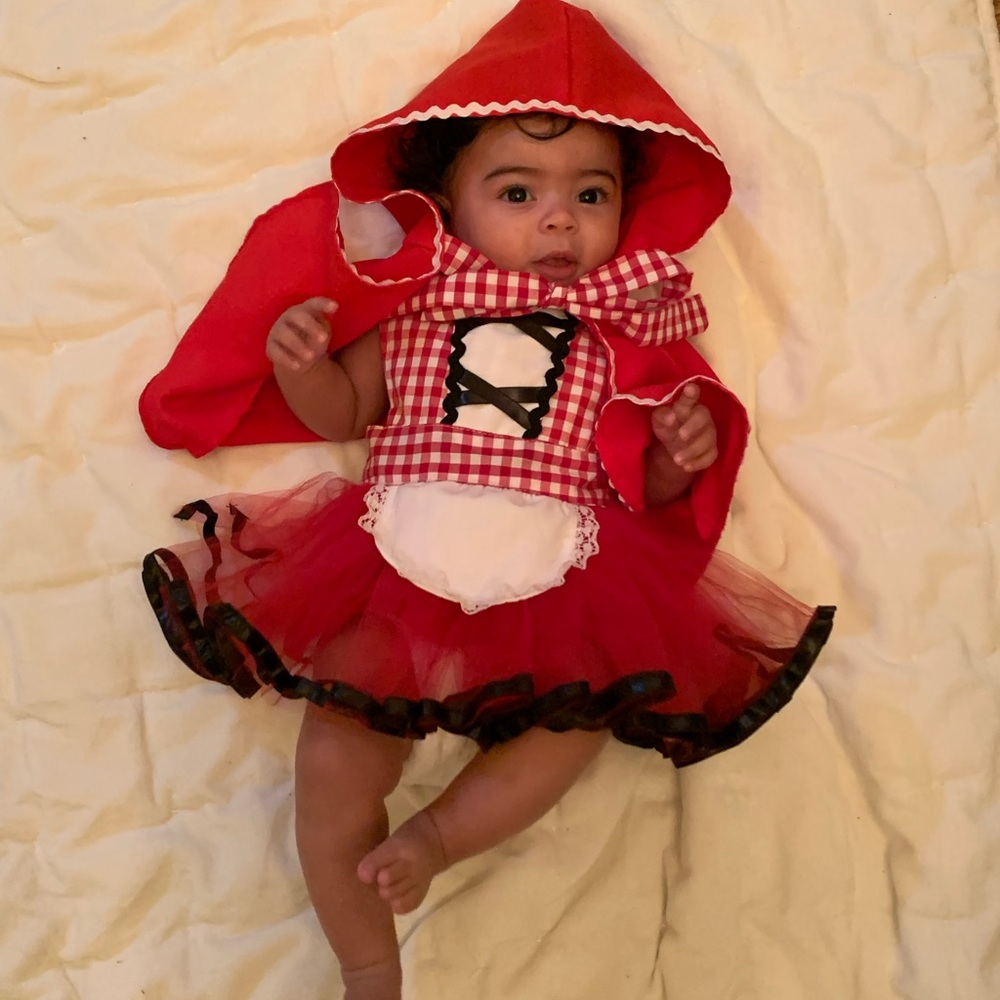 Little red ridding hood hand made costume